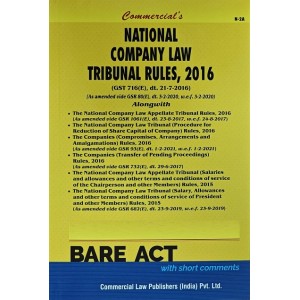 Commercial's The National Company Law Tribunal (NCLT) Rules, 2016 Bare Act 2023